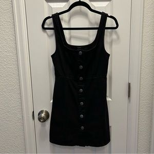 Forever 21 black button-up dress size S